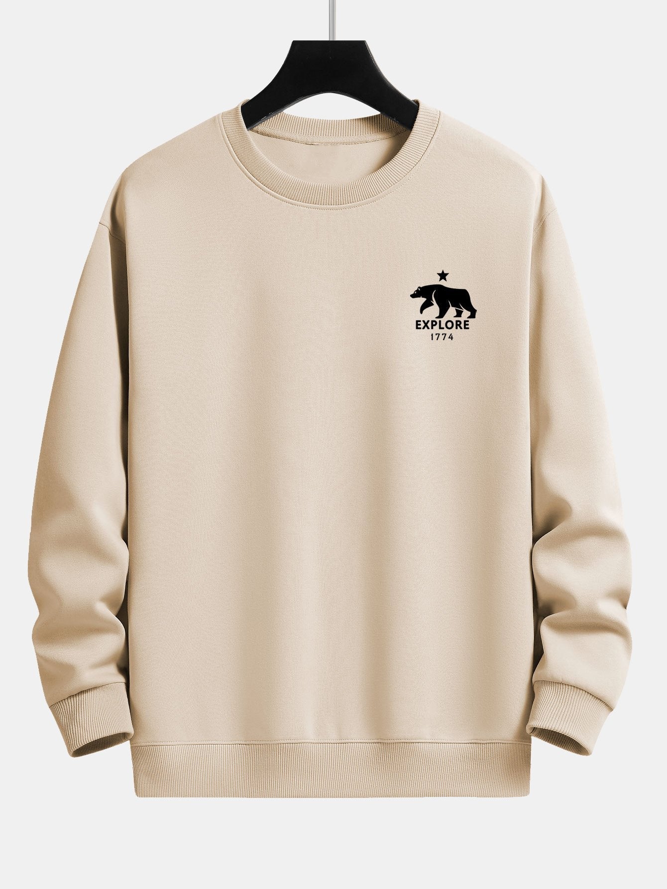 Explore Polar Bear Print Relax Fit Sweatshirt