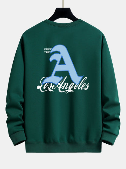 Los Angeles Print Relax Fit Sweatshirt