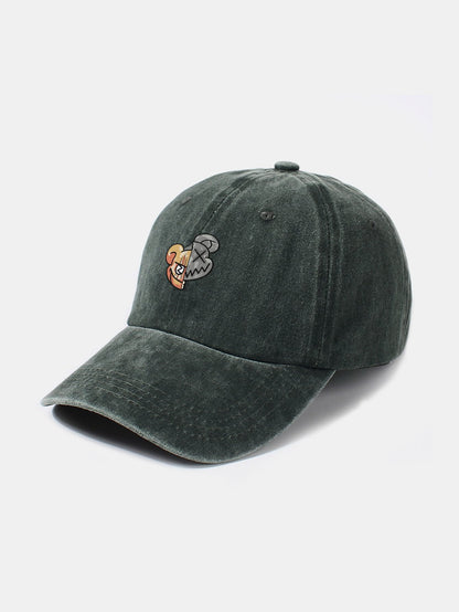 Bear Cartoon Pattern Casual Style Baseball Cap